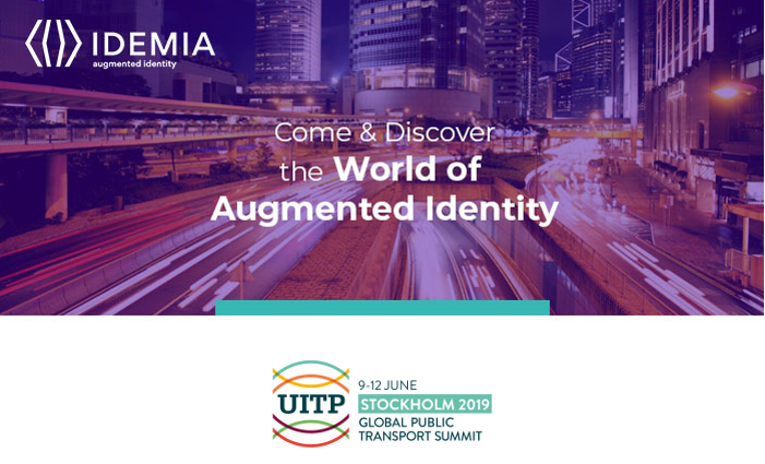 IDEMIA_IST's tweet photo. Meet us in Stockholm today on Booth A4091 at #UITP2019 to discover how #AugmentedIdentity will benefit public transportation and passenger experience  #TheArtofPublicTransport https://t.co/uPe9mLtHp1 https://t.co/Vyvvy9g4g0