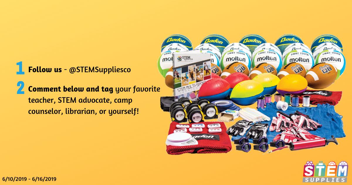 stemsuppliesco's tweet photo. Want a @STEMsportsUSA Multi-Sport Kit? You can win one! 

Here's how:

1. Follow us here at - @stemsuppliesco
2. Comment below tagging your favorite teacher, STEM advocate, camp counselor, librarian, or yourself! 

Check out the STEM Sports Multi-Kit: https://t.co/WJfaEh64Zk https://t.co/kfX7b6PVAQ