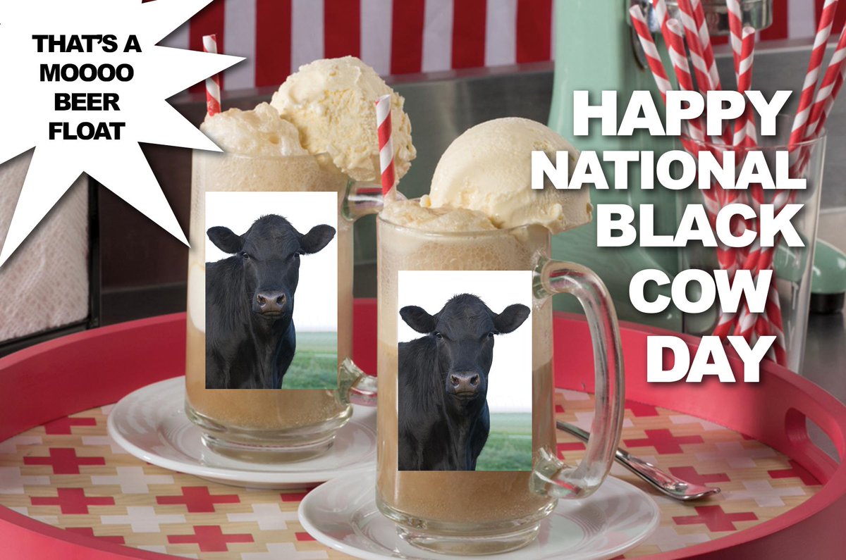 yaydayproject's tweet photo. Happy National Black Cow Day! Factoid: A black cow is another name for a root beer float. #NationalBlackCowDay #themoreyouknow #IMPORTANTE https://t.co/A8ThANmVW5