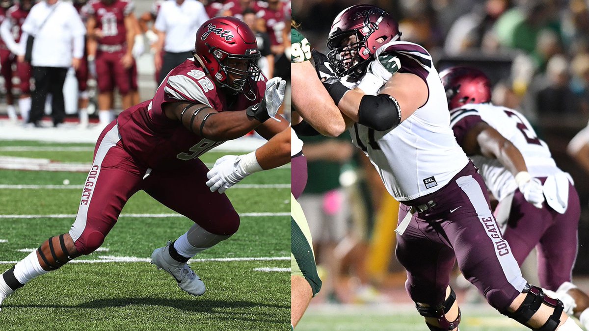 ColgateFB's tweet photo. Wheeler, Badovinac Named @HEROSportsFCS Preseason All-Americans. https://t.co/rcEe8i4uDo #gogate https://t.co/aNc7ayrLbF