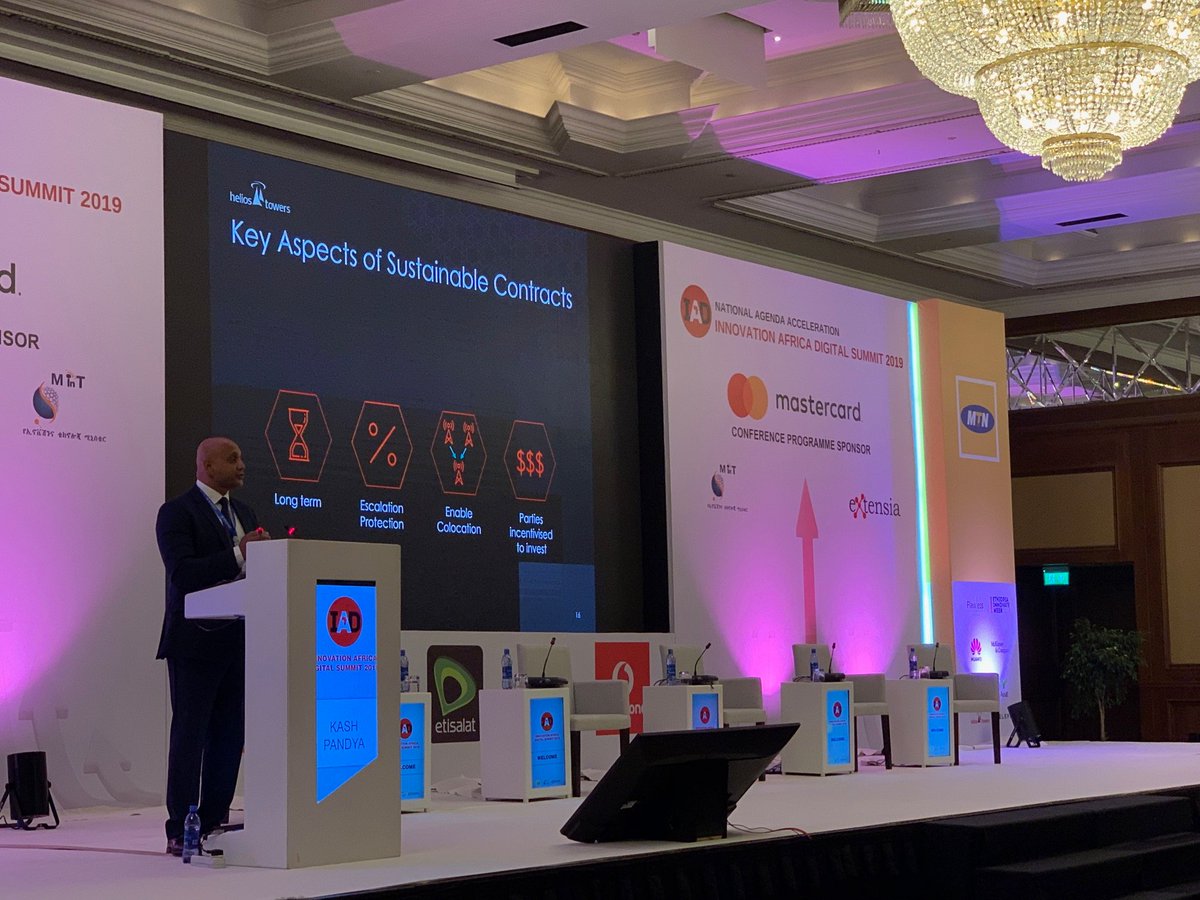 HeliosTowers's tweet photo. Photos from earlier today, where CEO @KashPandya_HT presented and took questions on the benefits of the independent TowerCo business model for mobile operators, end users and the countries in which we operate. #IADSummit https://t.co/LvHL0HUAJ1