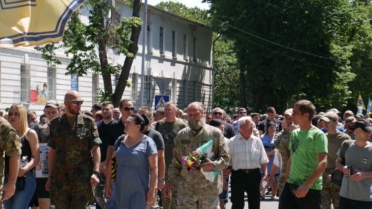 national_corps's tweet photo. 🕯Його шлях був сповнений боротьби: у Полтаві попрощалися з азовцем Дмитром "Круглим" Пругло

Світла тобі пам'ять, друже "Кругли��". Ти навіки будеш в наших серцях. Бути воїном — жити вічно. Помстимося, брате!

https://t.co/agvqHm6TnN https://t.co/tPwWf6Uztu