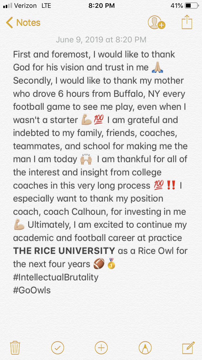 HunterDHanley's tweet photo. After graduating from MHS my time there cannot be expressed in words🙏🏼 MHS has allowed me to play Division 1 Football and receive an education from THE Rice University 🙌🏼 And I am forever grateful💯 I appreciate those who have supported me and those who doubted me. Thank you. https://t.co/2436kxfWLf