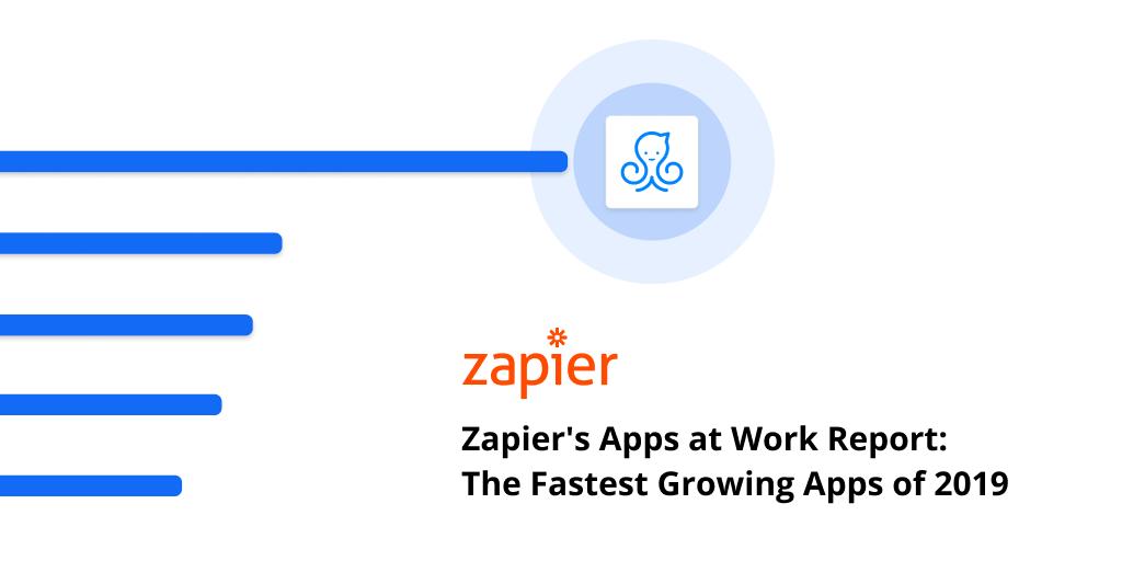 bryanhelmig's tweet photo. Check out @zapier's fastest growing SaaS apps in 2019! Tons of real world data of people at work: https://t.co/SupCW0HL4k #AppsAtWork2019 https://t.co/OsCMVOvOYc