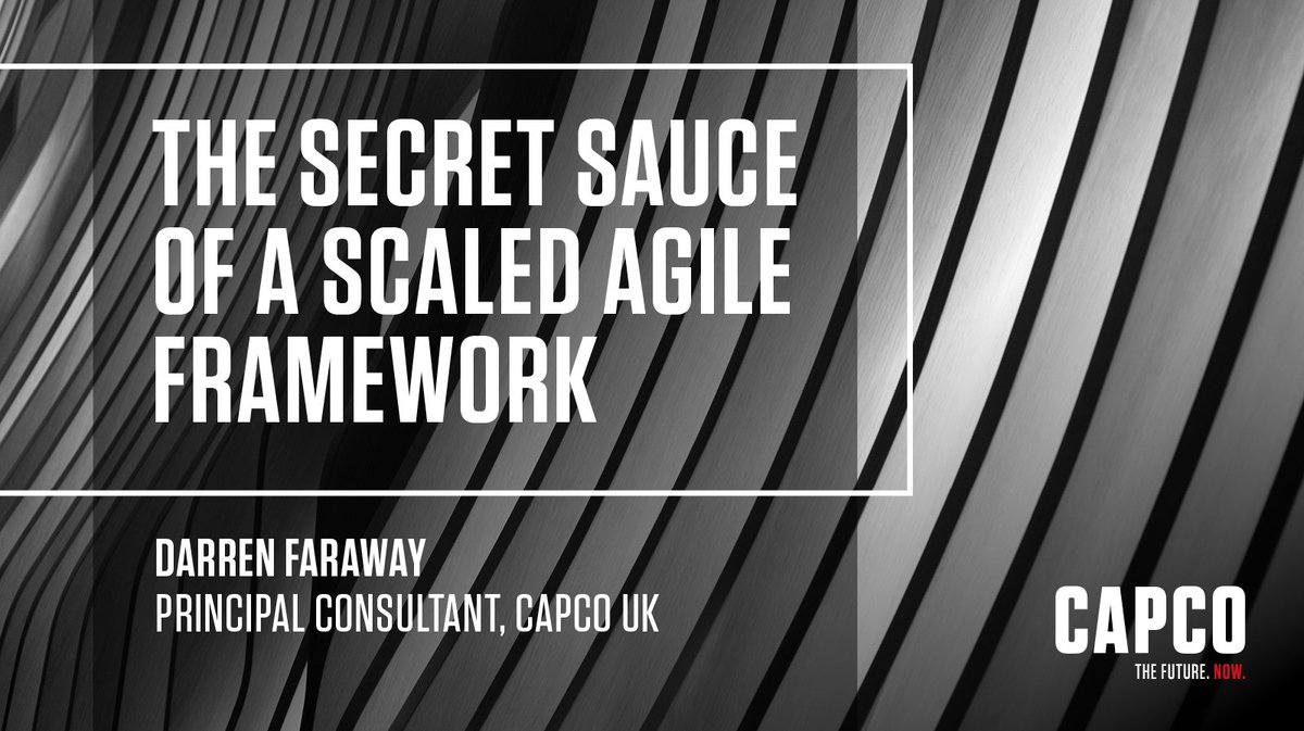 Is your organization looking to implement a scaled #Agile framework? Discover how in <a href="/Capco/">Capco</a>'s latest blog: okt.to/9iLxnu