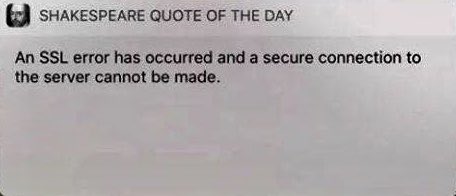 sehnaoui's tweet photo. The always inspirational William Shakespeare.
#InfoSec #SSL #SecurityQuotes https://t.co/KWQgfhUiQK