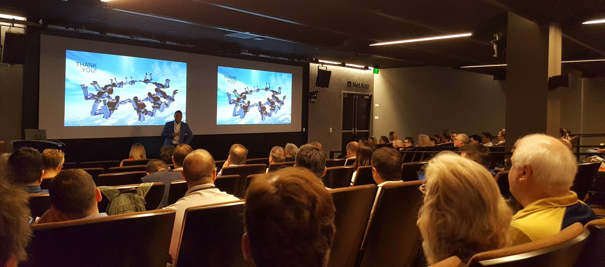 mercedes_adams's tweet photo. Today at @NetApp HQ we welcome instructors from all over the world who are part of our direct & extended @NetAppU team! Thanks to @fusilero for starting us off with a view into our strategic direction. #NAUGIS https://t.co/eRB7ofrpLR