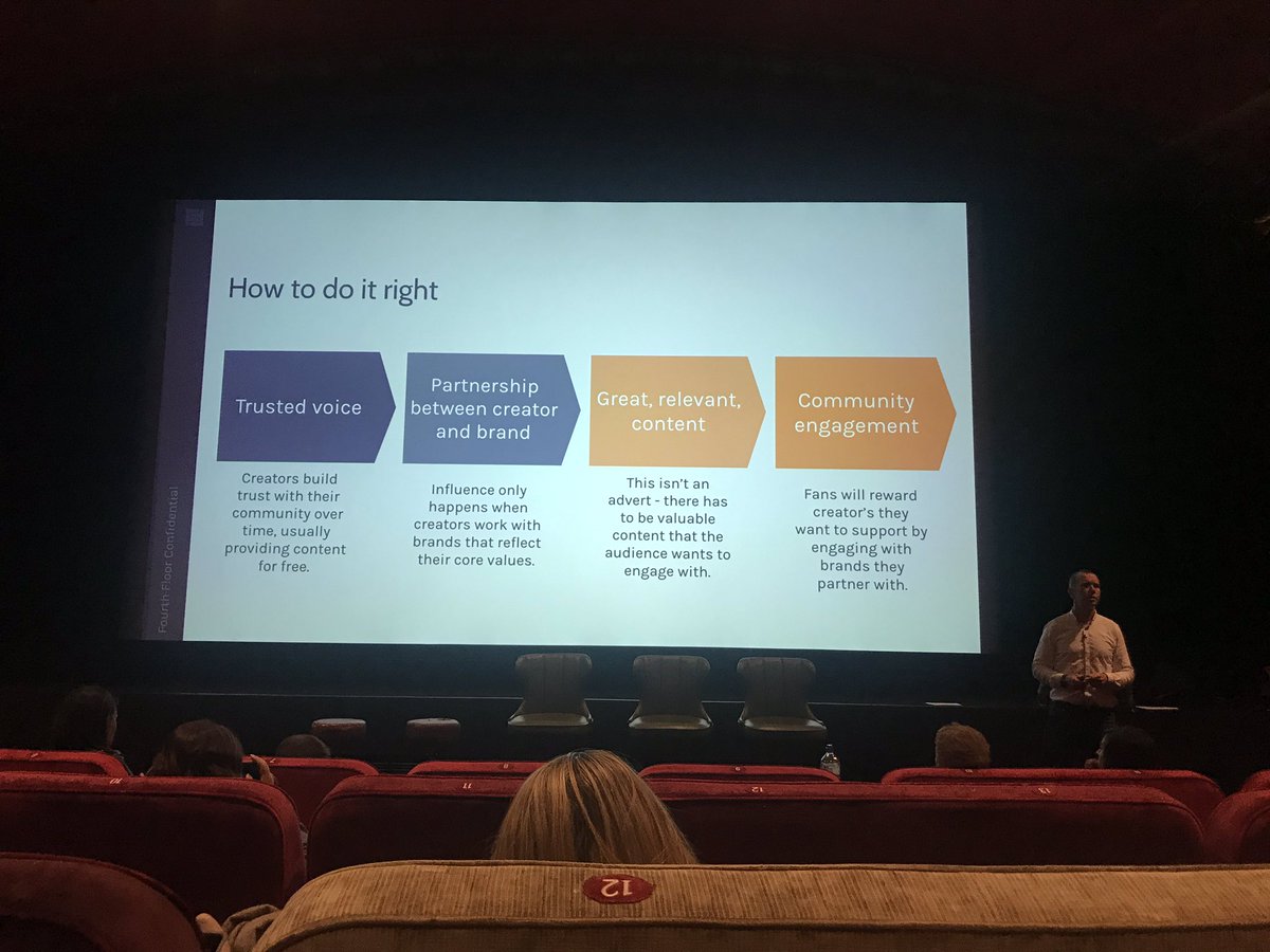 Rachbop's tweet photo. Insightful and powerful seminar about influencer marketing @smwbristol be creative transparent, it’s not just about followers but personality and engagement! #valuetriangle #influencers #socialmedia #engagement #bepresent https://t.co/k1FLHbgrx9