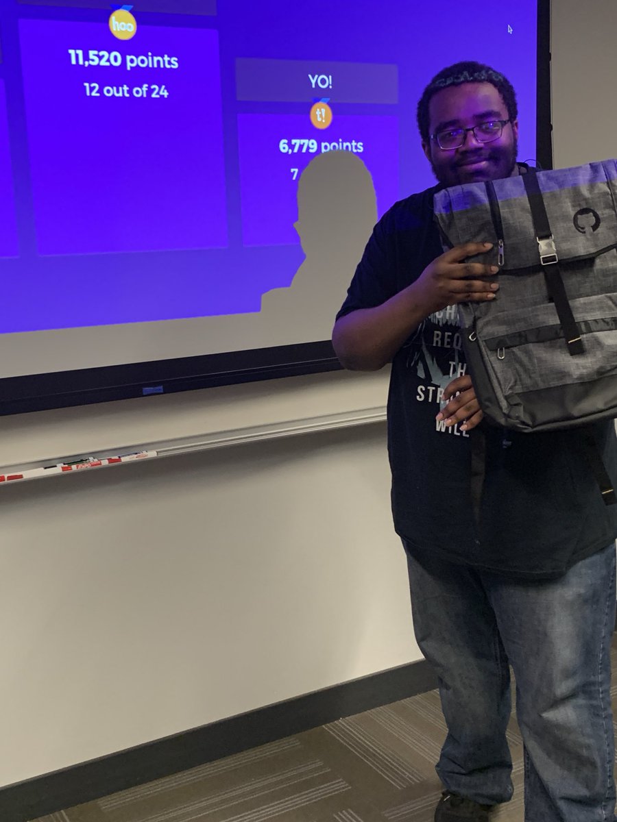 CoderSpace's tweet image. Scenes from Swag Day 2019: students competed by answering tech questions from well before their time!