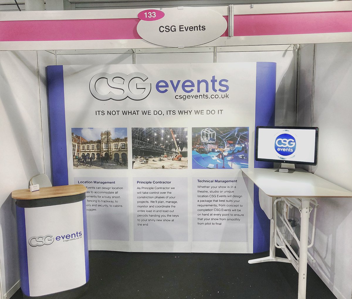 CSG_Events's tweet photo. We’re already for the @mediaproductionshow at the @olympialondon Come and see us on Stand 133 and we’ll tell you why we’re here! https://t.co/obY23TJ4wb