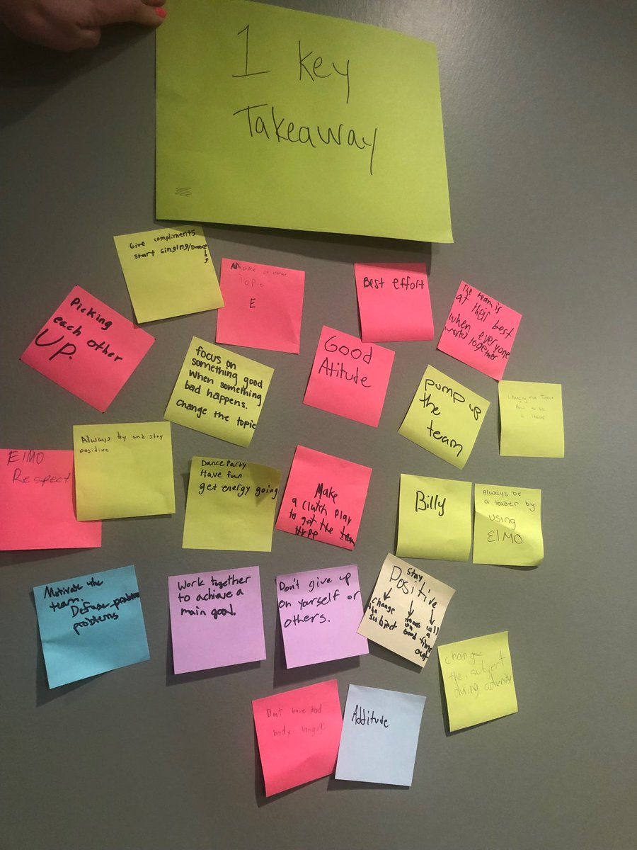 Slykie's tweet image. Here is what Cheyenne Mountain 7th Graders say about TEAMWORK. #worktogether #samegoal #firstfollower