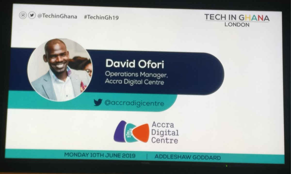 AfricaBiz2020's tweet image. #TechinGH19 Closing Remarks 
 
 David Ofori, Operations Manager @accradigicentre.

#LTW
