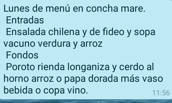 doniquique's tweet photo. Hoy  lunes
En #conchamare
La Picada de #iquique
Ensalada chilena
Sopa de vacuno
Chanchito lechón
Porotos con longaniza
Pescados y mariscos de la zona
Todo a lo pobre
@arribalatarde2
@PicadaCulinaria 
@guia_de_picadas https://t.co/55SPsBNdOx