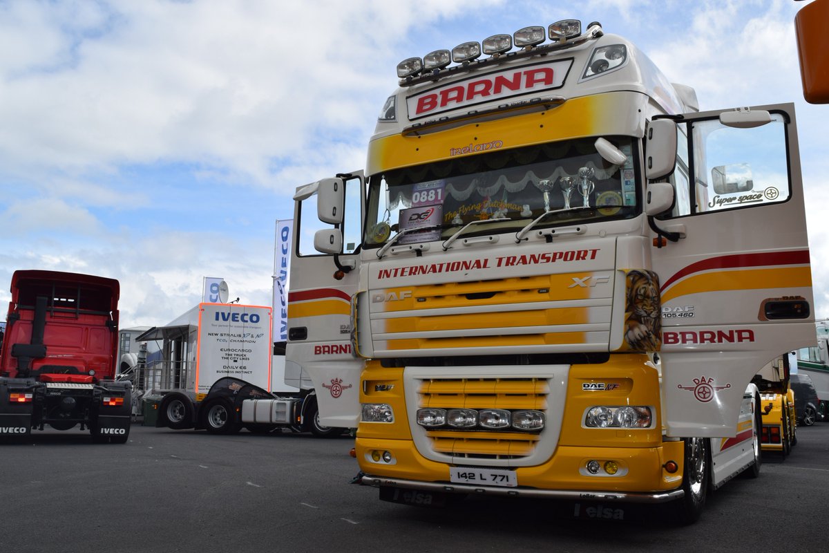 DAFIreland's tweet photo. How was your #fullofthepipe truckers? Here's just a few of the stunning #DAF trucks on show @punchestownrace this weekend.

#truckers #trucking #trucks https://t.co/lqKBREfRIC