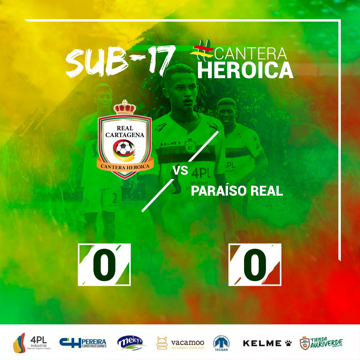 RealCartagena's tweet photo. El fin de semana invicto de la #CanteraHeroica terminó con una victoria de #RCs20B y un empate de #RCs17.
@4PL_Industrial @bolivarsiavanza
@AlcaldiaCTG @MeicysColombia @Unitecnareduco #CHPereira @Kelmesports https://t.co/lJLVL71bMy