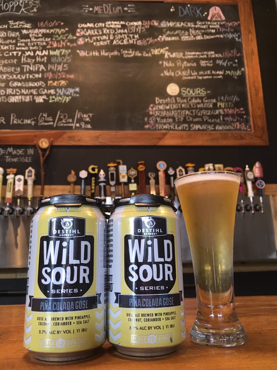 _FillingStation's tweet photo. Wether or not y’all like getting caught in the rain we’ve got a pretty good feeling y’all will love getting caught with a glass of our #tapoftheday in your hands! Try the Piña Colada Gose from @destihlbrewery today! 🍻🎶 #ifyoulikepinacoladas #craftbeer #eastnashville #cheersyall https://t.co/7chmIBgnWi