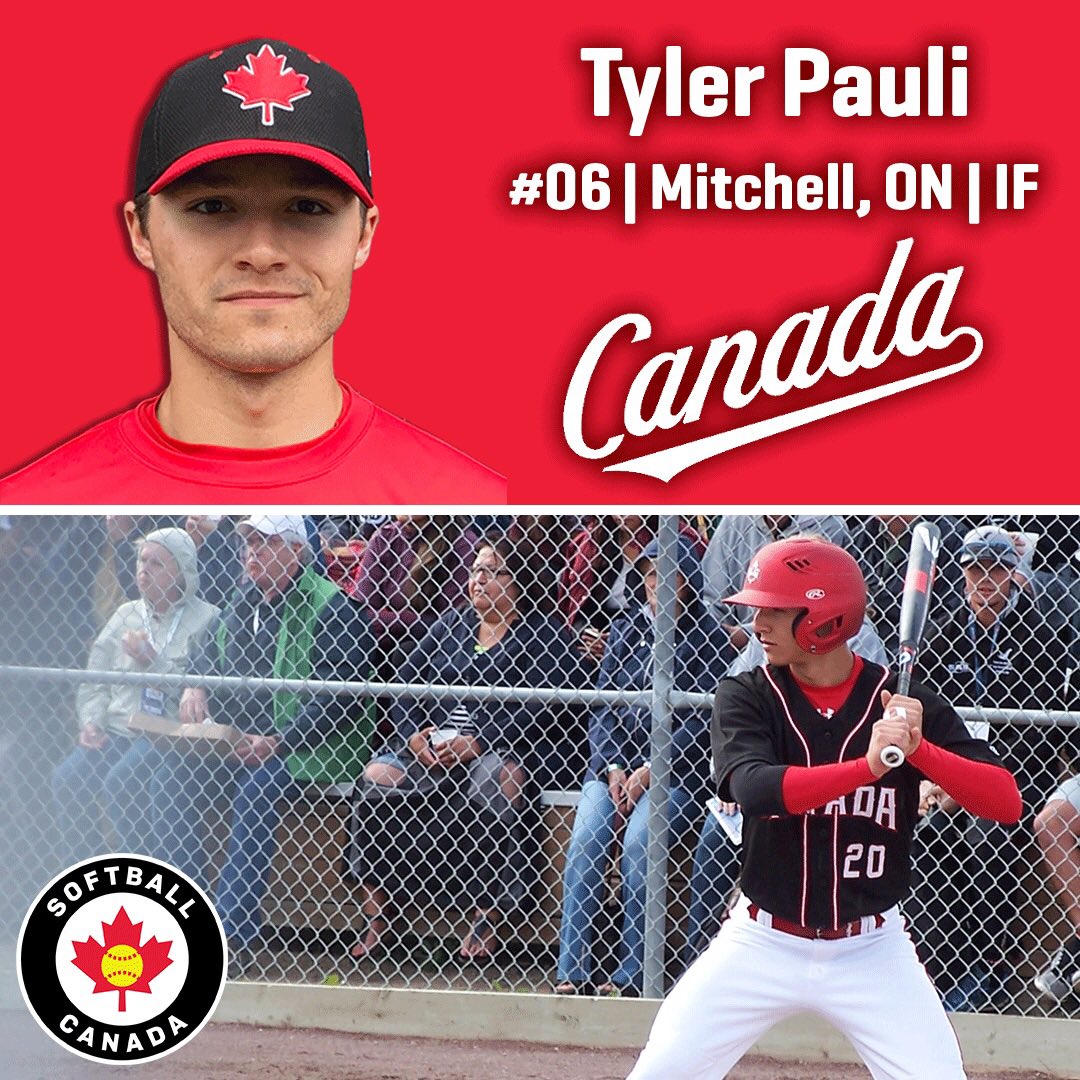 Softball Canada on Twitter "Tyler Pauli is the youngest member of 