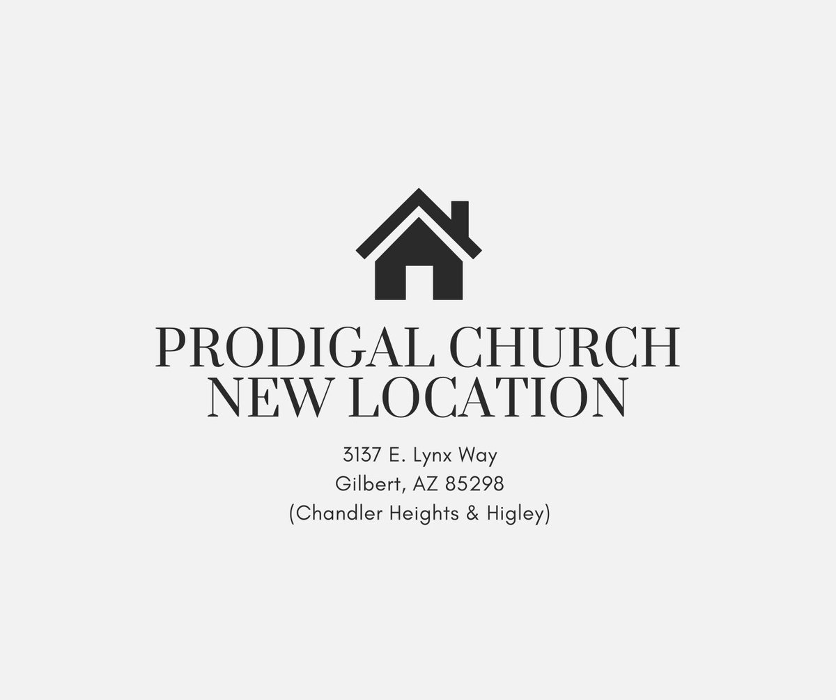 ProdigalPHX's tweet photo. Join us this Sunday at our new location! It’s a big big house, with lots and lots of room. https://t.co/9fC45asTVh