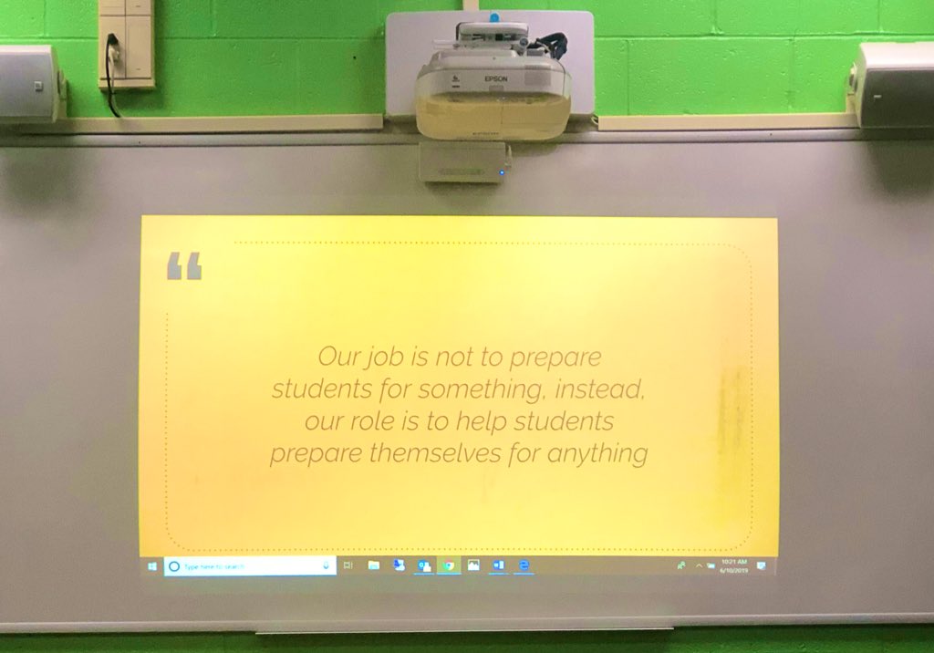 PBL 101 training today! Feeling inspired and ready to create new and engaging projects with my students next year. Even third trimester can’t keep me from continuing to dig deeper into PBL. #Wearelakota <a href="/hopewellECS/">HopewellECS</a>