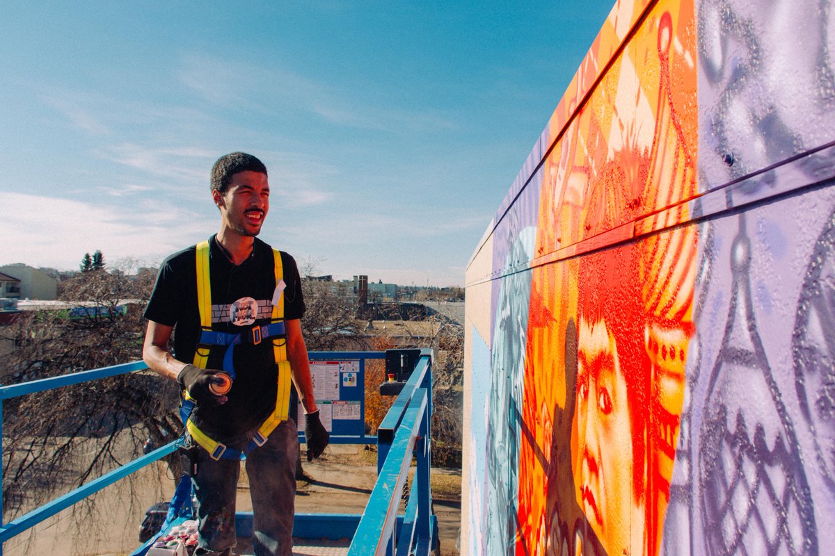 AJA Louden, <a href="/DiscoverItHere/">Helen Schuler Nature Centre</a> and L'École La Vérendrye are designing a mural that will displayed on the perimeter fence outside the school. Stay tuned for updates! This project is part of Into the Streets Public Art Series. Guest-curated by Jane Edmundson and Tyler Stewart. #yql