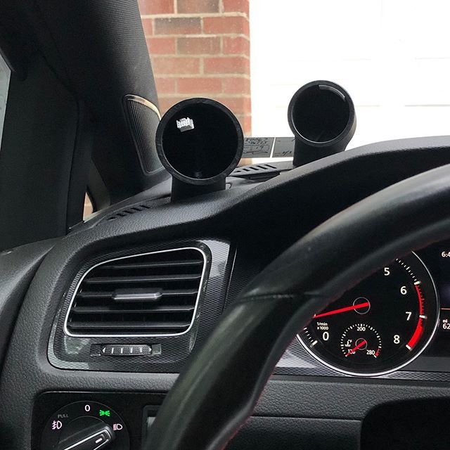 CjmGearco's tweet photo. 60mm #mk7gti #mk7golfr gauge pods coming soon ;). Yes, they will come in R or L hand drive. 52mm pod up top for scale. #cjmindustries https://t.co/41I6sMGPxe https://t.co/aVijT6V9AL