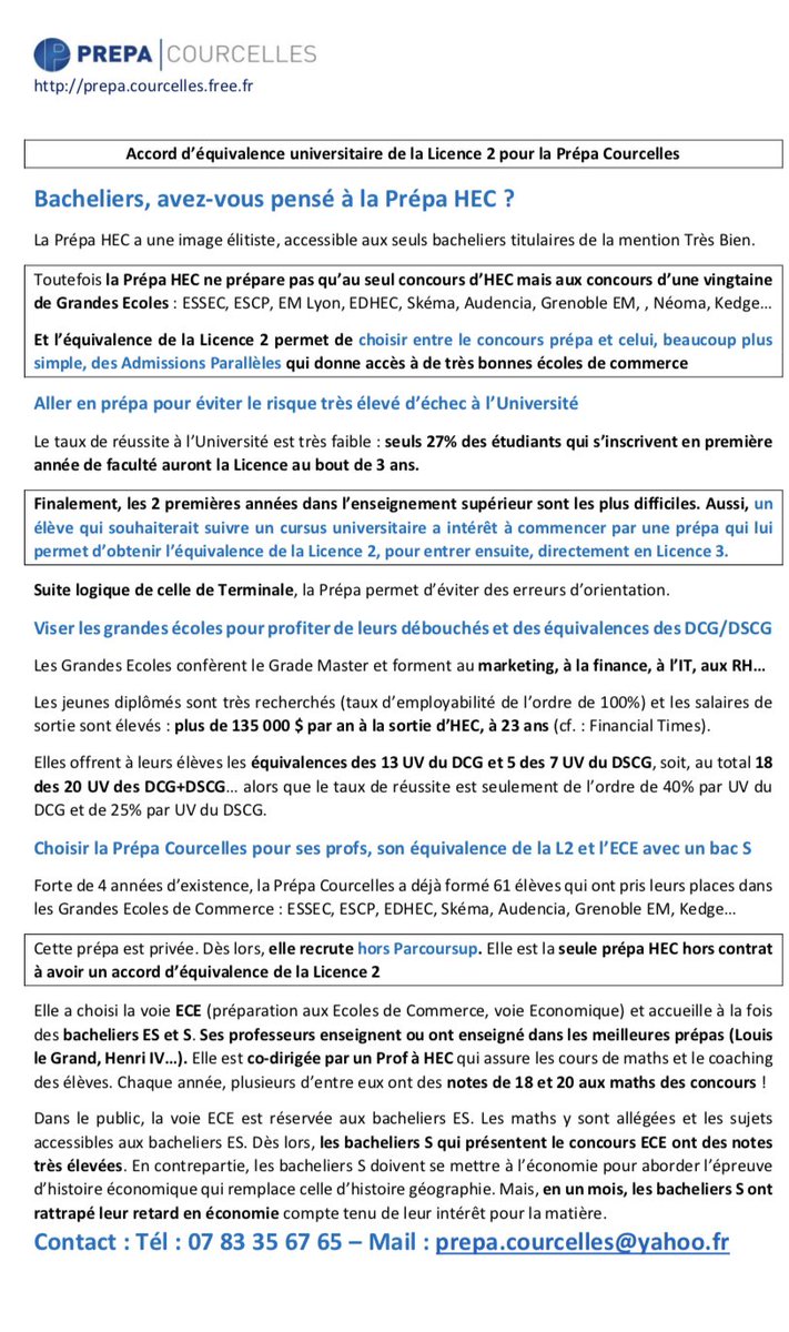 PrepaCourcelles's tweet photo. Demain, pour le #bac2019, #bacS,#bacES, première fiche #bac sur la #fonction #logarithme. En attendant, merci de diffuser très largement la présentation (image jointe) de la Prepa Courcelles😉. https://t.co/8gjYTdFvzr, hors #parcoursup, #équivalence de la #Licence 2, #L2 https://t.co/yzOHiMpQV0