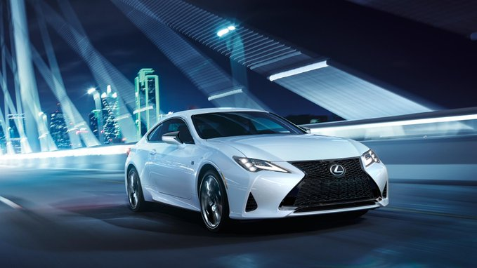 Speed, and style. The best of best worlds. The 2019 #LexusRC F SPORT.
