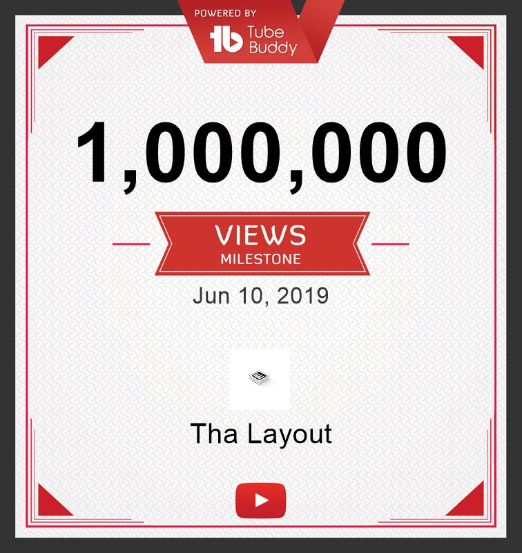 ThaLayout's tweet image. One Million Views On YouTube 📺 

Subscribe: bit.ly/SubToLayout