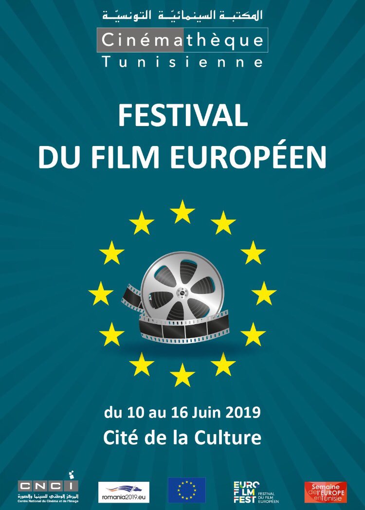 🇪🇺🇹🇳 Le cinéma européen est de retour avec 13 films de 16 pays d'Europe. Ils seront projetés à la <a href="/cite_culture/">Cité de la Culture</a> à #Tunis du 10 au 16 juin dans le cadre de la semaine de l'#UE 🇪🇺en #Tunisie 🇹🇳, puis dans les salles tunisiennes en région. L'entrée est gratuite ! Venez nombreux 😎