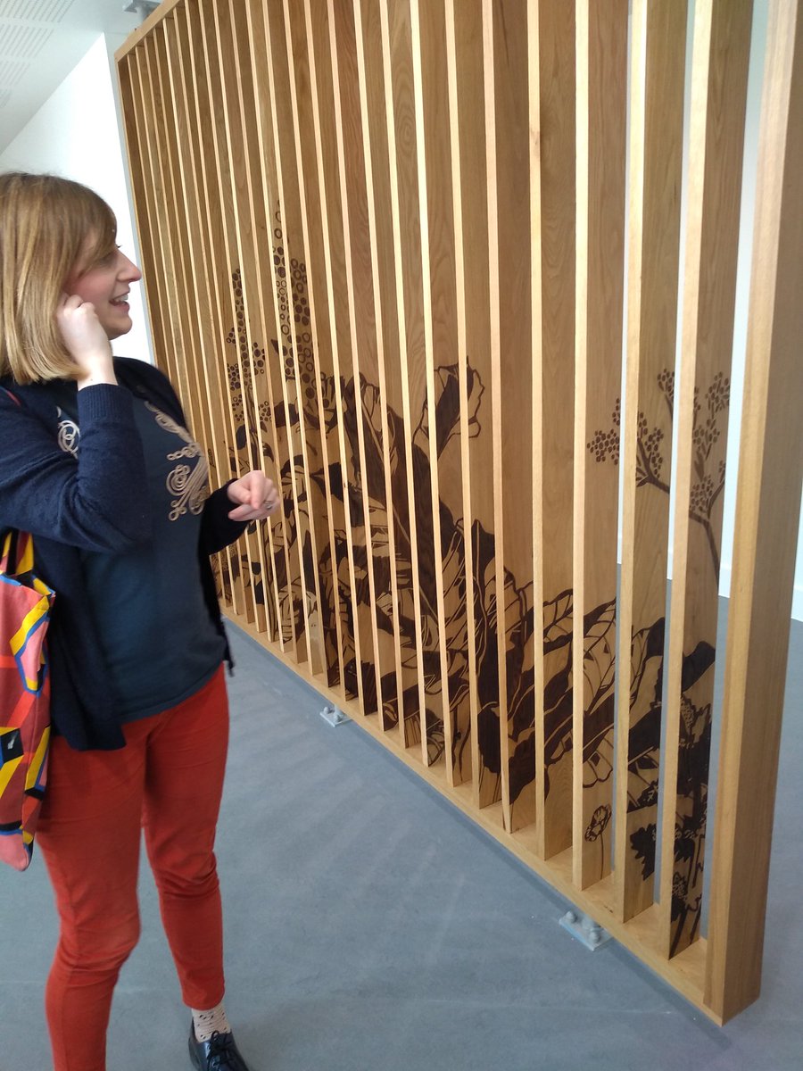 gorgiearts's tweet photo. Amazing tour of new Woodside Health and Care Centre in Glasgow with #MakingPlace19 today. Public art absolutely everywhere: inside, outside, multi-medium, site-specific works, all embedded in the project design from the start. More like this pls @Edinburgh_CC 

#community #arts https://t.co/LStKiGSYS1