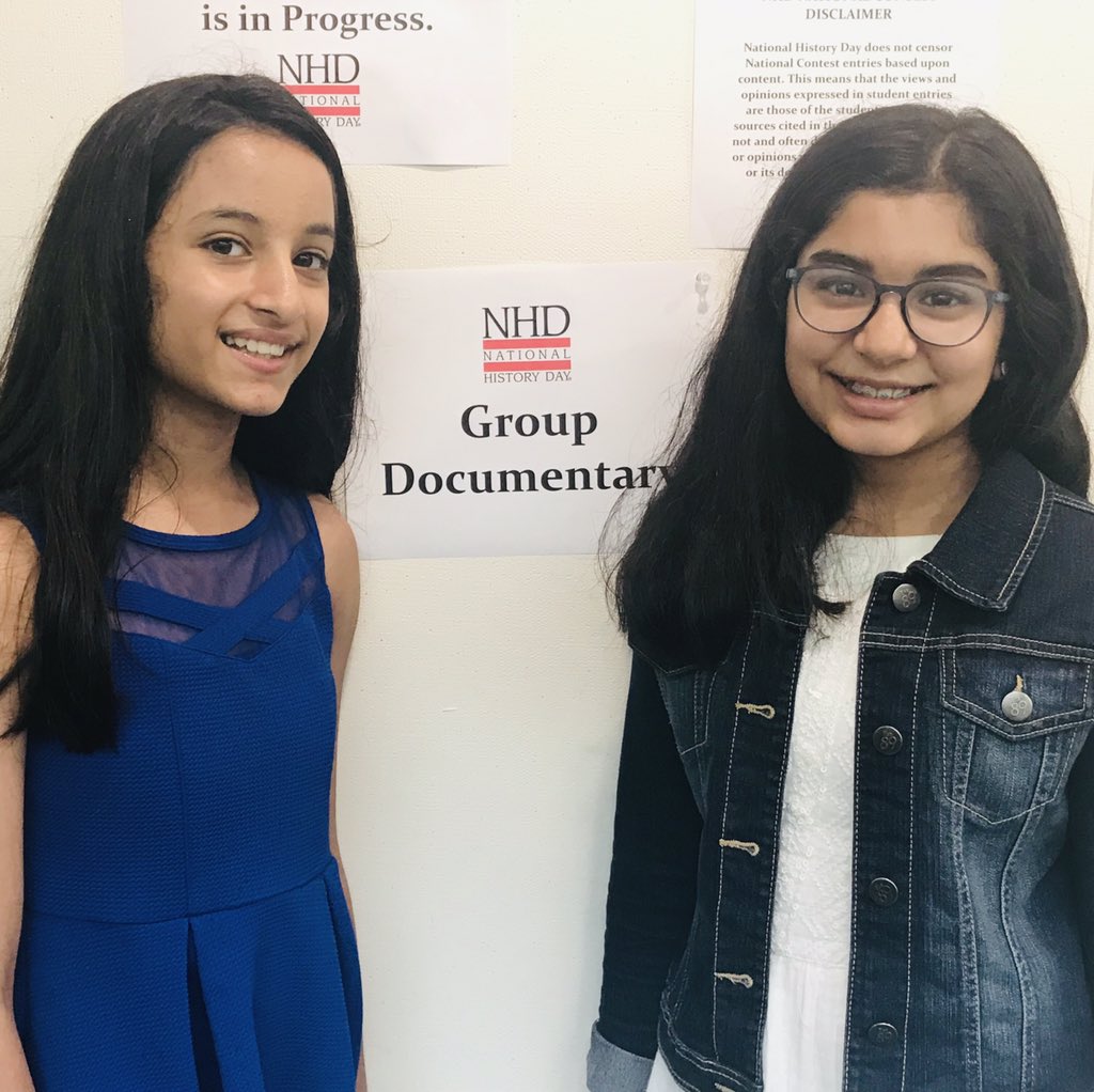 MaggieBrownK12's tweet photo. SUPER proud of these girls! They have spent the better part of the school year researching the Navajo Code Talkers and putting together an amazing documentary. Today’s the day they present at NATIONALS!!! #NHD2019 #goodthingsrrms https://t.co/B4royzjIws