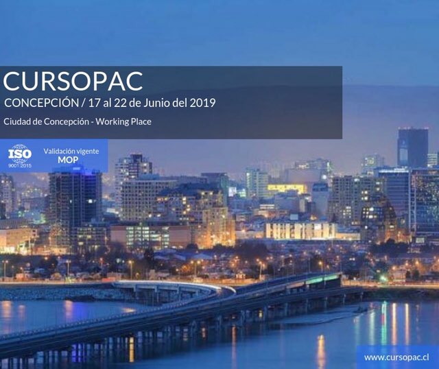 En Working Place nos vemos el lunes, se viene una nueva versión de <a href="/cursopac/">Curso Pac</a> desde el 17 en Concepción más información en cursopac.cl info@cursopac.cl imella@cursopac.cl