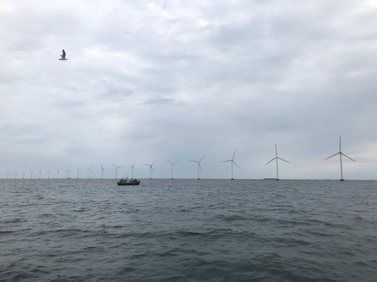 lukiccivana's tweet photo. What an experience 🤩 Today I climbed the iconic Copenhagen Middelgrunden offshore wind farm 🌬 Did you know that half of the turbines are owned by the local cooperative? 👩🏻‍🏭👨🏼‍🔧 you can read about it here ➡️ https://t.co/PXfBCXbdbF @Orsted https://t.co/Qx7BzmXh61