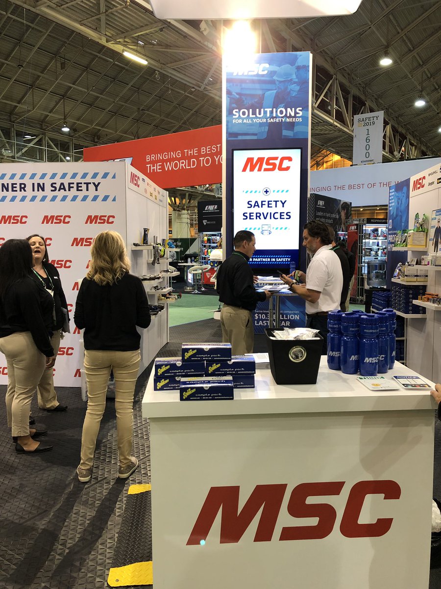 MSC_Industrial's tweet photo. We are @ASSPSafety #Safety2019 in New Orleans, booth #1619. We’re sharing insights on cost savings, solutions and the latest in PPE. Stop by to talk safety and for a chance to win a giveaway. #MSCSafety #MSCYourPartnerInSafety https://t.co/YOr1TfKexN