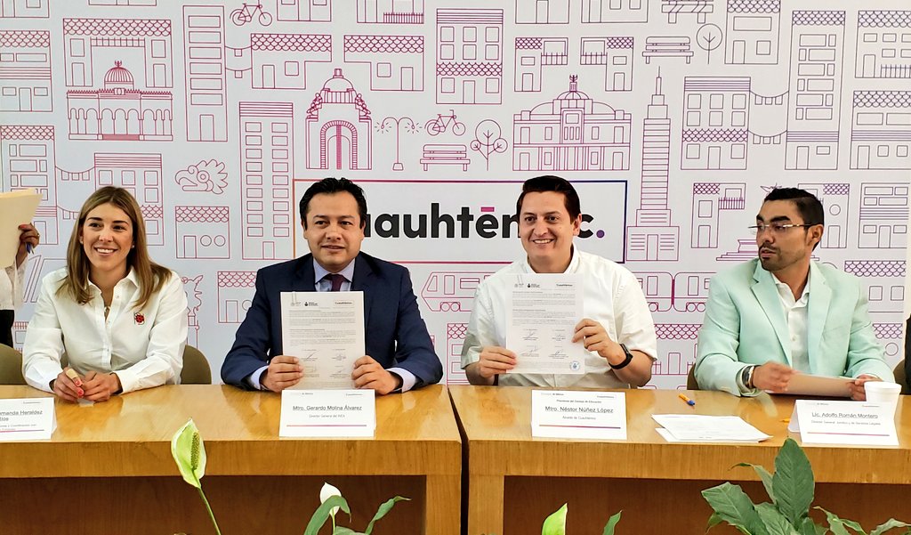 INEAmx's tweet photo. Signamos un convenio de colaboración con @AlcCuauhtemocMx que nos permitirá acercar los servicios del Instituto a las personas de esta demarcación que se encuentran en rezago educativo.
Firman @nenulo y @GerardoMolinaA_ 
#AlianzasQueTransforman 🤝 https://t.co/CIjYsLLDLg
