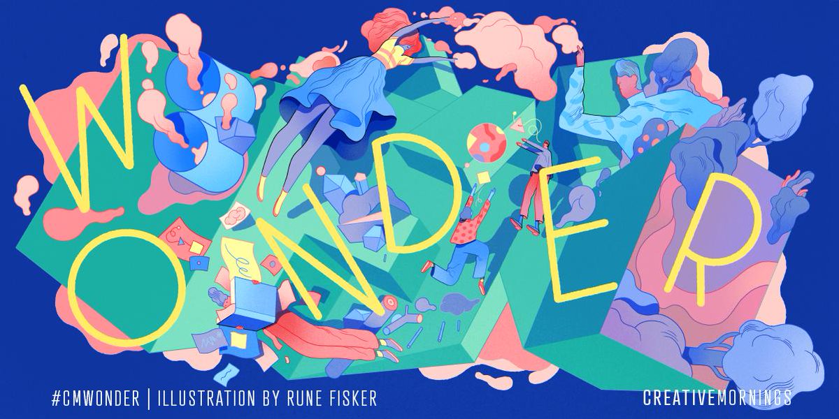 Milan_CM's tweet photo. “Our sense of wonder is the code for tapping into our most creative selves.”    
June’s theme is #CMwonder! It was chosen by @CM_Copenhagen and illustrated by @runefisker.    
Our next event will be on the 28th of June
https://t.co/IoyU3VPGFd

#cmmilan https://t.co/xMsPgScMTv