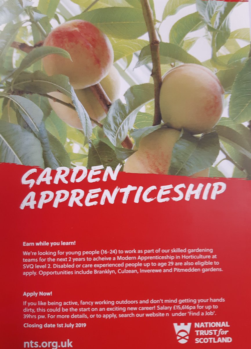 TheCaley's tweet photo. Fantastic heritage gardening apprenticeships with @N_T_S @NTS_SHG with training @SRUC Oatridge College @GrowCareers  @CIHort @YoungHortTeam #horticulture #Careers https://t.co/sgkZIwOqHJ