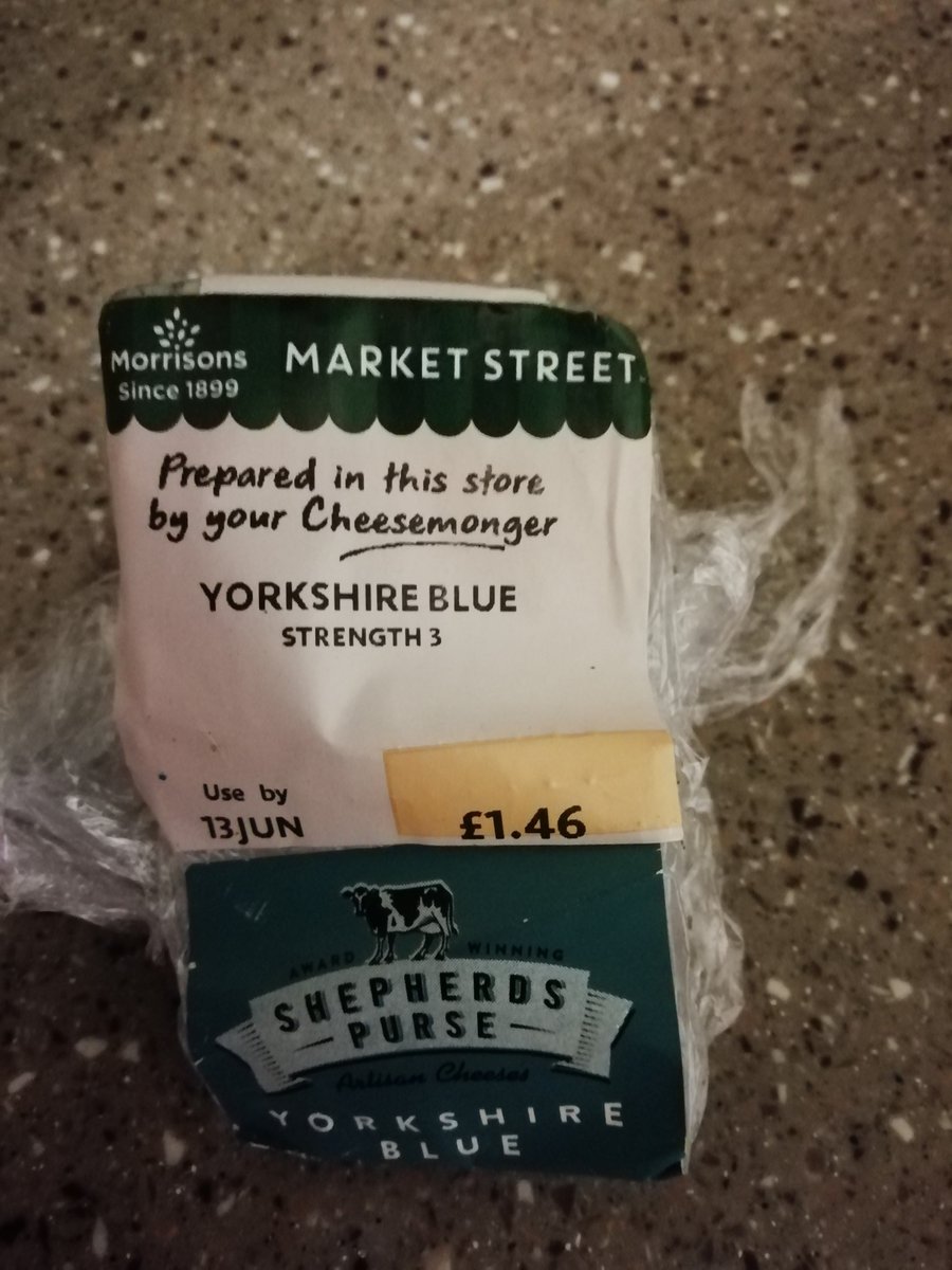 Bought this Cheese from <a href="/Morrisons/">Morrisons</a> #streetmarket tonight and was not sure what to expect - well it blew me away - totally delicious thank you <a href="/shepherdspurse/">Shepherds Purse</a>