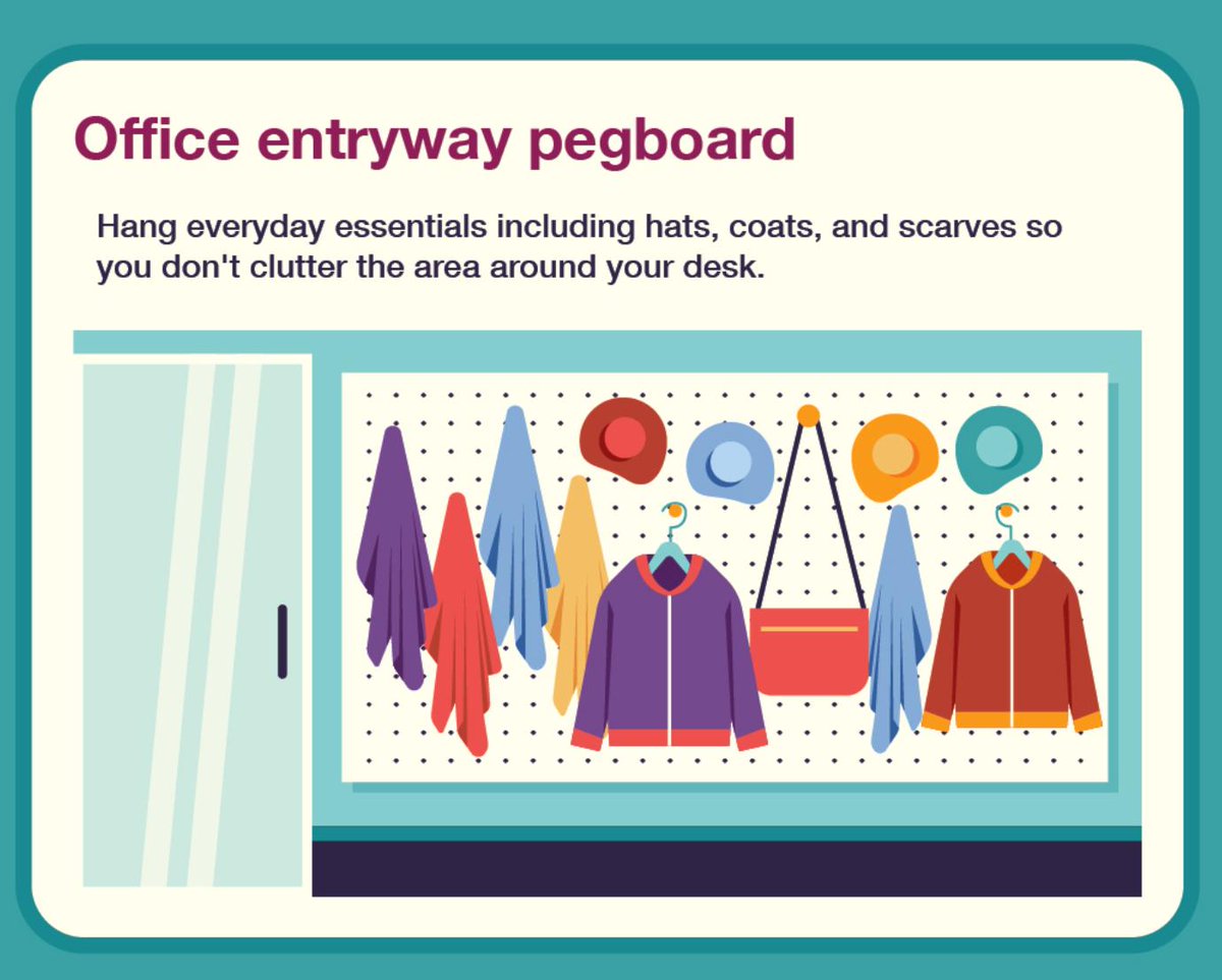 Pegboards are versatile and customizable. Rather than add holes to your walls, you can hang a large sheet of pegboard and move the pegs and hooks to suit your changing needs. quill.com/blog/lifestyle…
#DIY #pegboard #office #decor