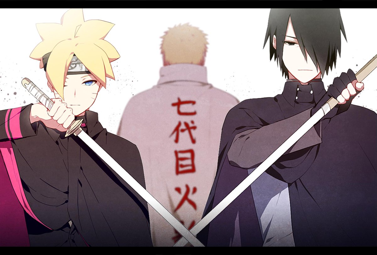 BorutoAnimation's tweet photo. Sasuke x Boruto x Naruto https://t.co/AShJIZkZCN
