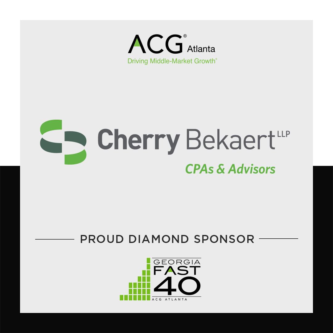 Celebrating our Diamond Sponsor <a href="/CherryBekaert/">Cherry Bekaert</a> as a shining example leadership in our community <a href="/ACGAtlanta/">ACG Atlanta</a>’s #GeorgiaFast40
#DiamondSponsor #CompaniesThatMakeADifference #ATL