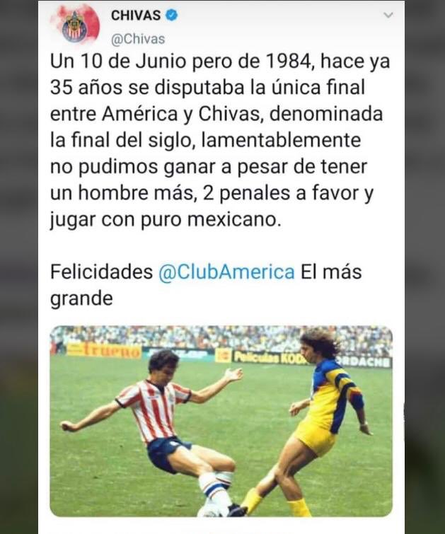 renacova's tweet photo. Gracias @Chivas por la sincera felicitación 🙊 https://t.co/uLnksPN743