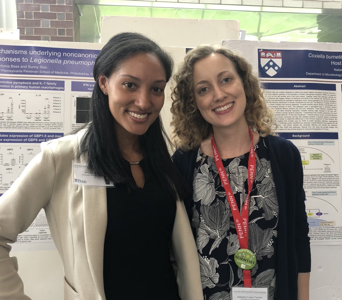 Proud of my awesome <a href="/CAMBUpenn/">CAMB Graduate Group</a> grad students <a href="/antoniabass/">Antonia Bass</a> and @Natasha03844805 for presenting their research and contributing to #SACNASMidAtlantic19!