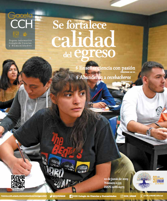 Esta semana en #GacetaCCH 

-Se fortalece la calidad del egreso 
-#CCHros sacarán garra en juegos nacionales 
-TIC y TAC divertidas aliadas para el aprendizaje. 

¡Consulta la versión digital! --> ow.ly/qTvJ50uAVgd