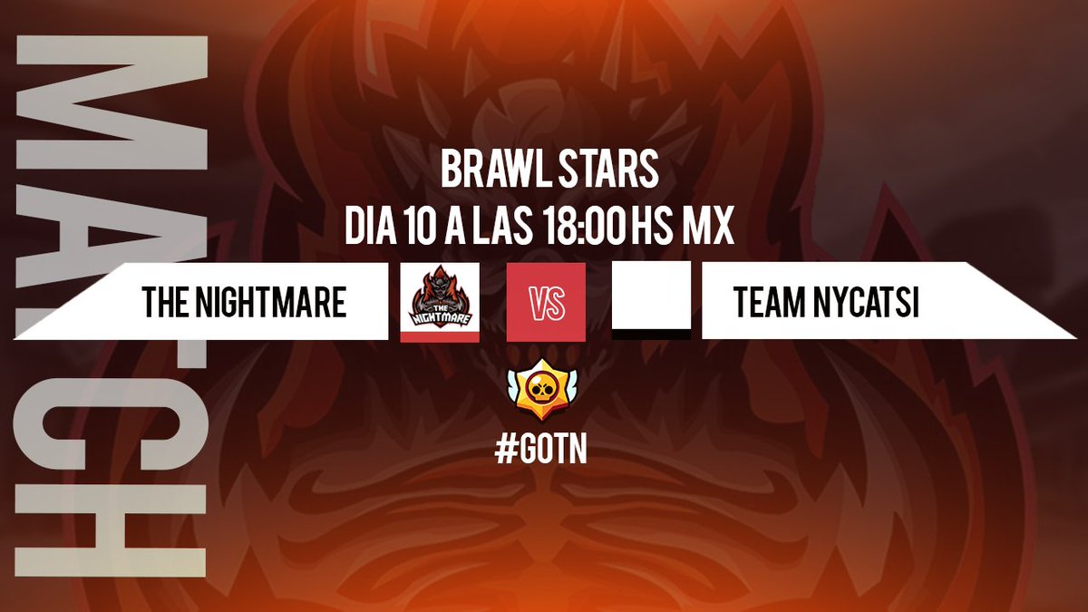 TheNightmare_H's tweet photo. #BrawlStars
¡Hoy tenemos partido de cuartos de final de un torneo amistoso contra el Team Nycatsi!
Vamos con todo para llevarnos la victoria😈
#GoTNH https://t.co/nBYvv4f7uO