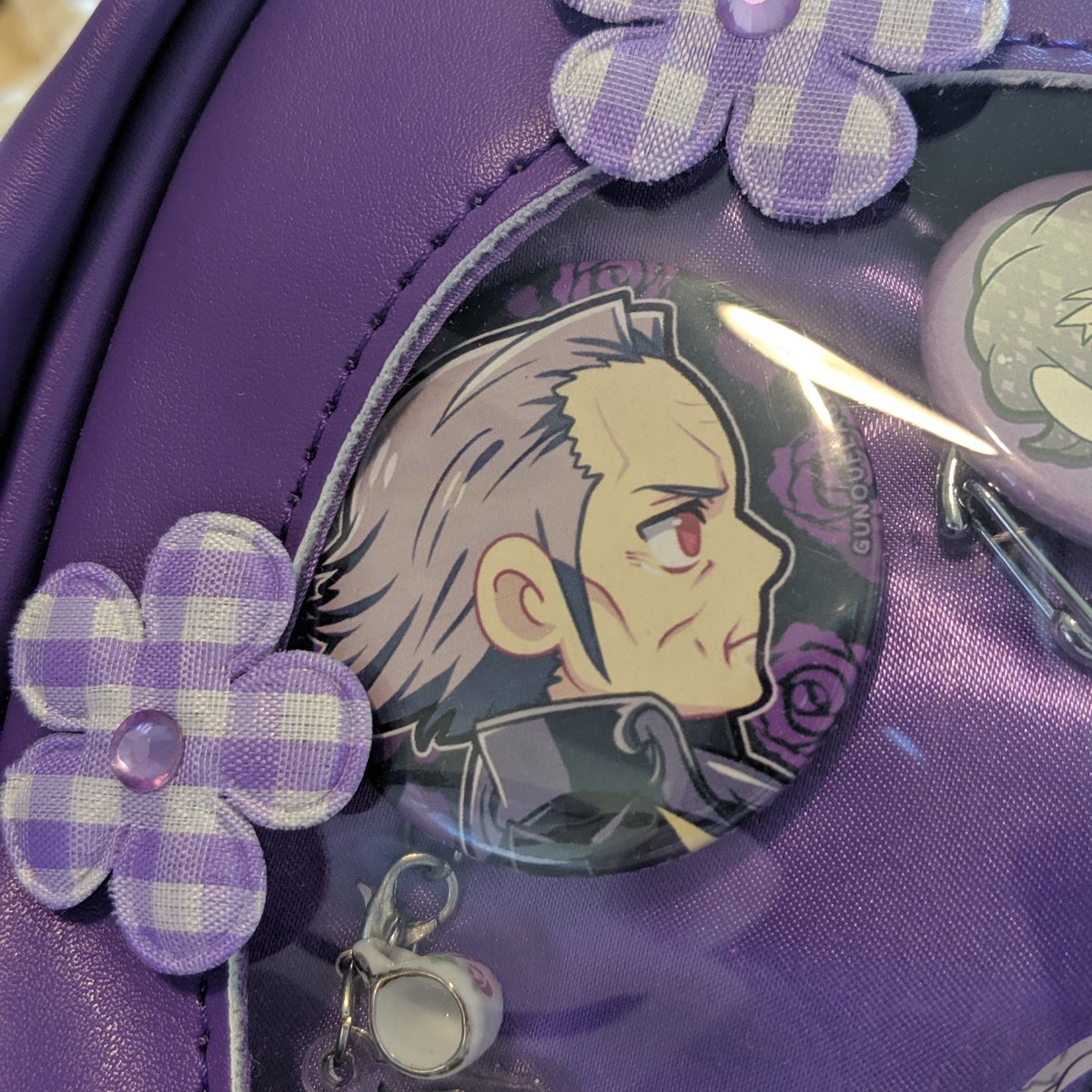 96. it feels like I've had this button for so long but I guess it's true since it was one of the first pieces of FE merch I bought!button by @/koalaflage !!