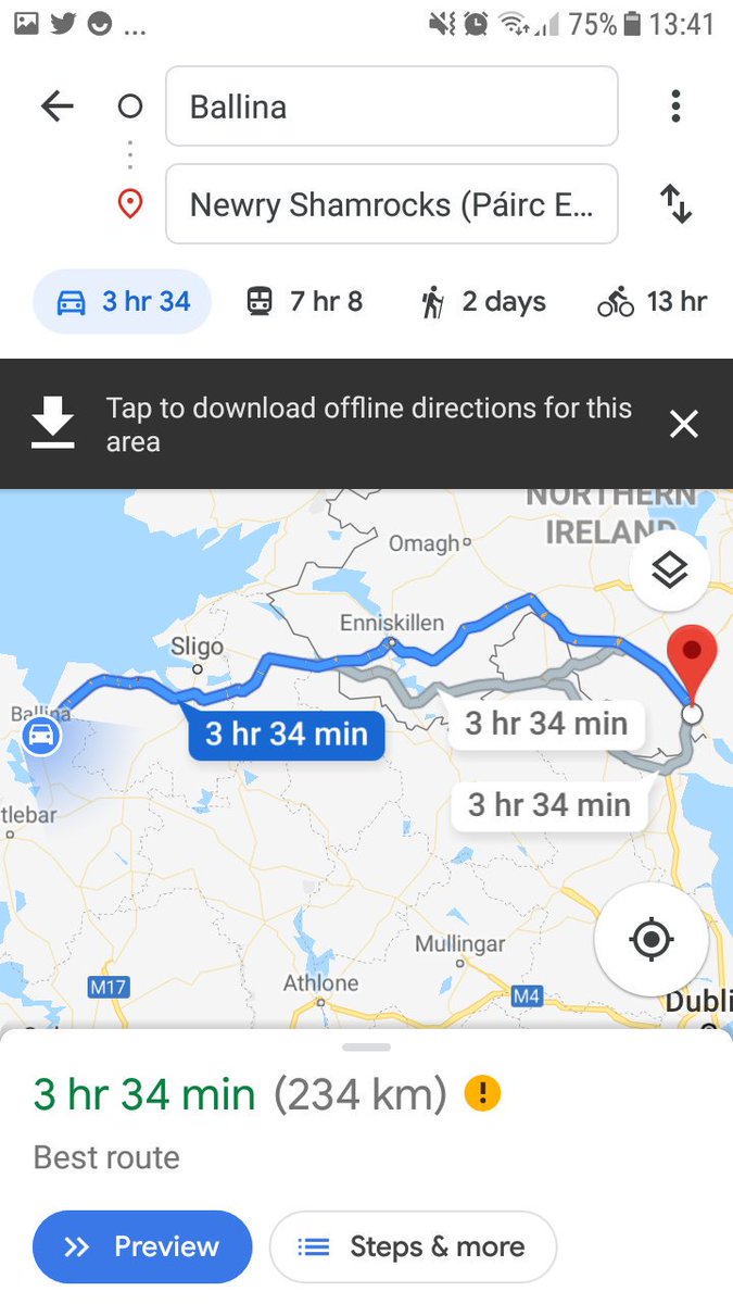 LaobhaoiseNihE's tweet photo. Plans in motion for travelling to Down on Saturday week, we'll be going via Enniskillen as it's the handiest & more direct route instead of going to Dublin & then onto #DOWN.
#GAA #Mayogaa #MayovDown #PaircEsler #OnTheRoadAgain #GAABelong #GAAQualifiers https://t.co/SVxlSDWFJE