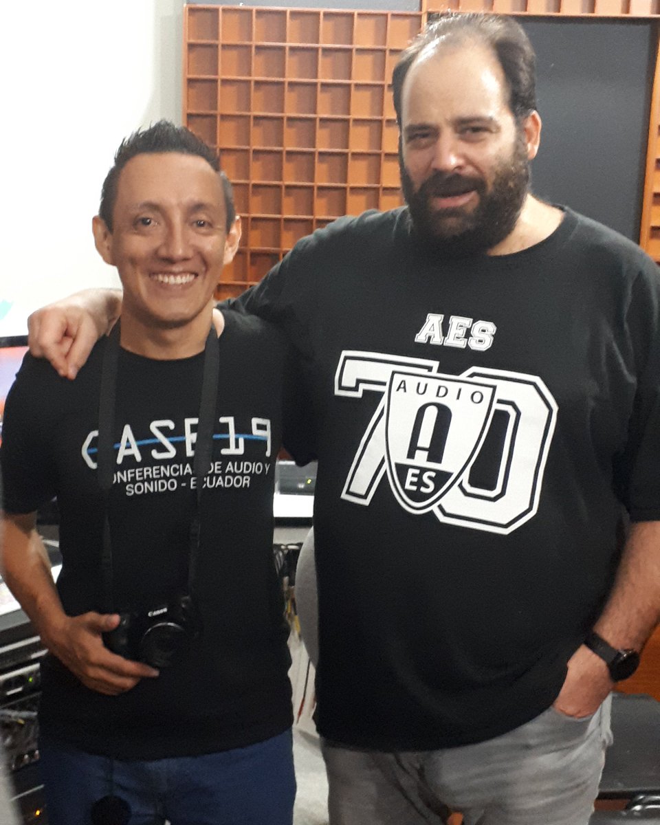 SarmientoGabo's tweet photo. Junto con César Lamschtein - Vicepresidente de AES Latinoamérica.
Muchas gracias por brindarnos el apoyo incondicional para poder abrir la sección estudiantil #AESUArtes 
En el poco tiempo que tenemos como sección seguimos crecimiento con muchos más integrantes.
#CASE @AES_Uartes https://t.co/PfIND6wO7G