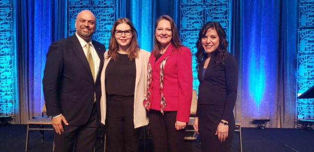 So wonderful to see the ⁦<a href="/CCHL_CCLS/">CCHL - CCLS</a>⁩ Northern Alberta Chapter Exec represented at ⁦@NHLC2019⁩ ⁦<a href="/KyorkC/">Kathryn York - CCIG</a>⁩ ⁦@ptsafety_sandi⁩ ⁦<a href="/stacisil/">Staci Sil</a>⁩ with National Chair ⁦<a href="/wenkesh/">Feisal Keshavjee</a>⁩ #CCHLDifferenceMaker #thecoolkids