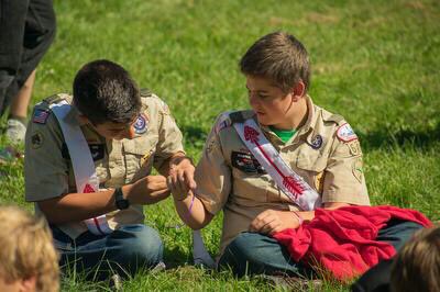 oascouting's tweet image. Effective immediately, the waiting period between induction and eligibility for Brotherhood membership has been reduced to six (6) months. All other requirements are unchanged. Read about this and other policy updates using the link below. oa-bsa.org/article/nation…